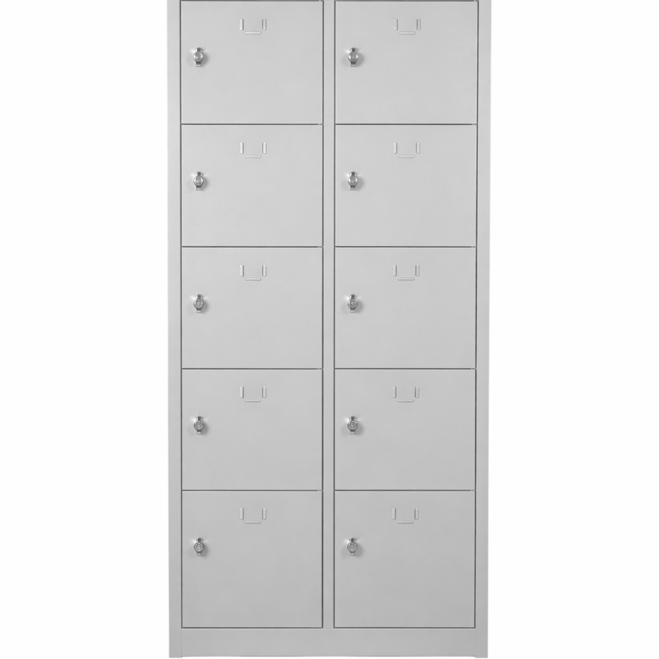 10 Gözlü Çok Amaçlı Emanet ve Öğretmen Dolabı (Kilitli Çelik Dolap)