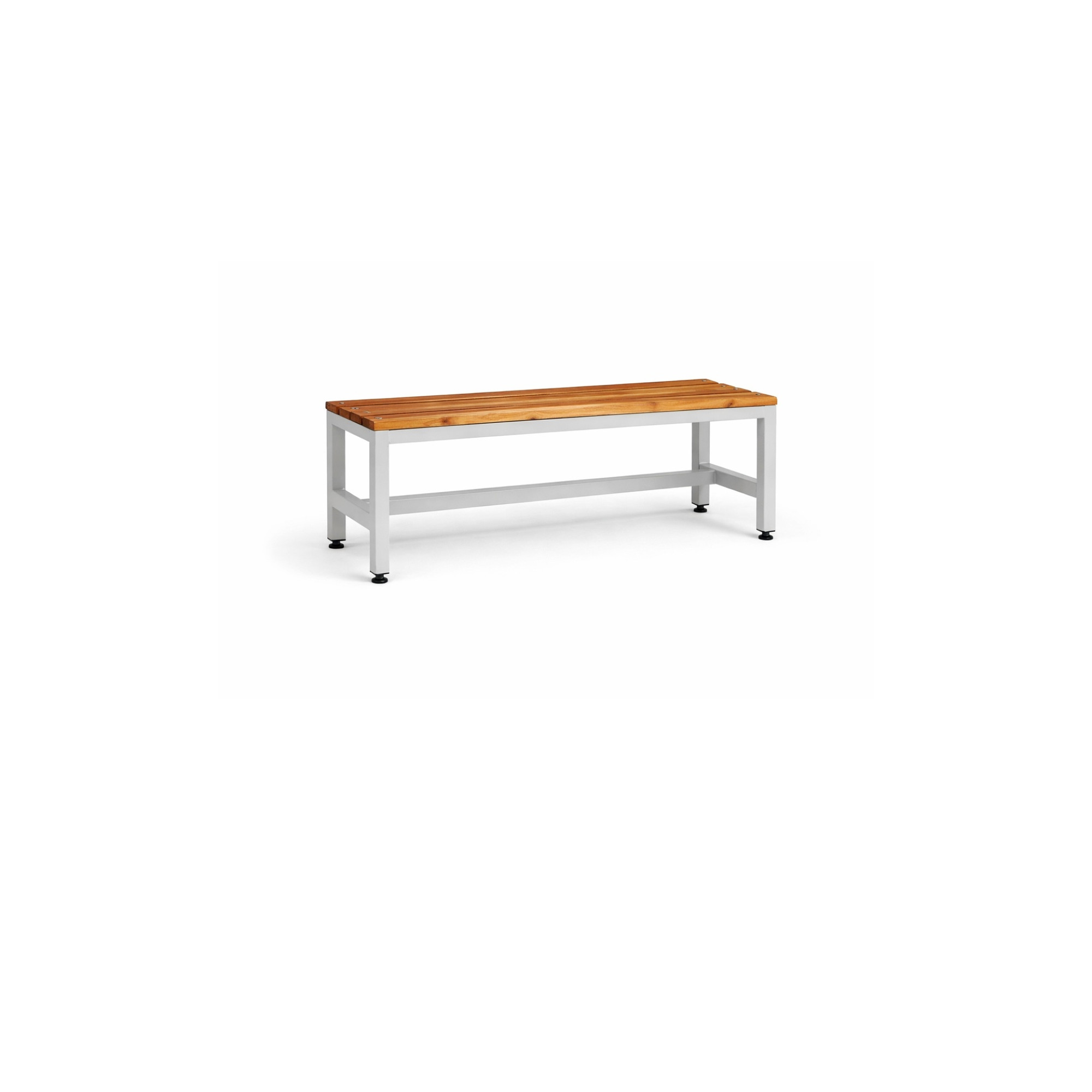 120 cm Oturma Bankı – Ahşap Oturaklı Metal Ayaklı (120x40x40 cm)