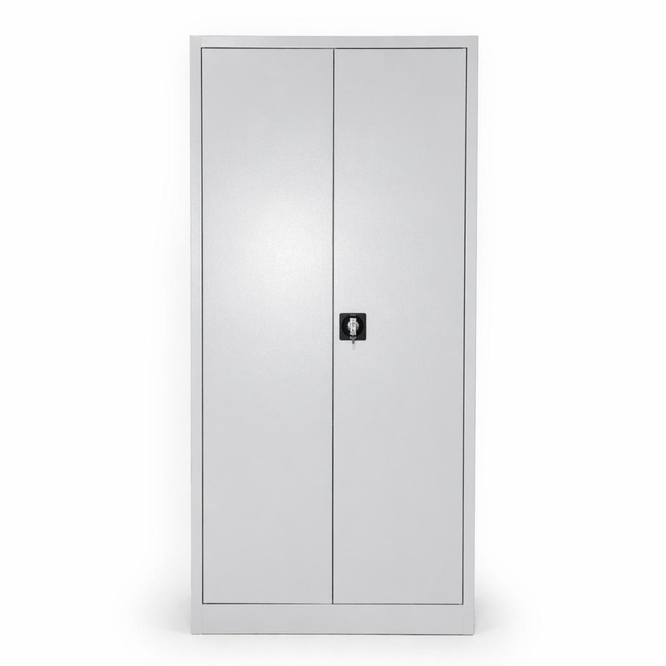 çekmeceli metal malzeme dolabı kapalı görünüm 198 cm çelik dolap