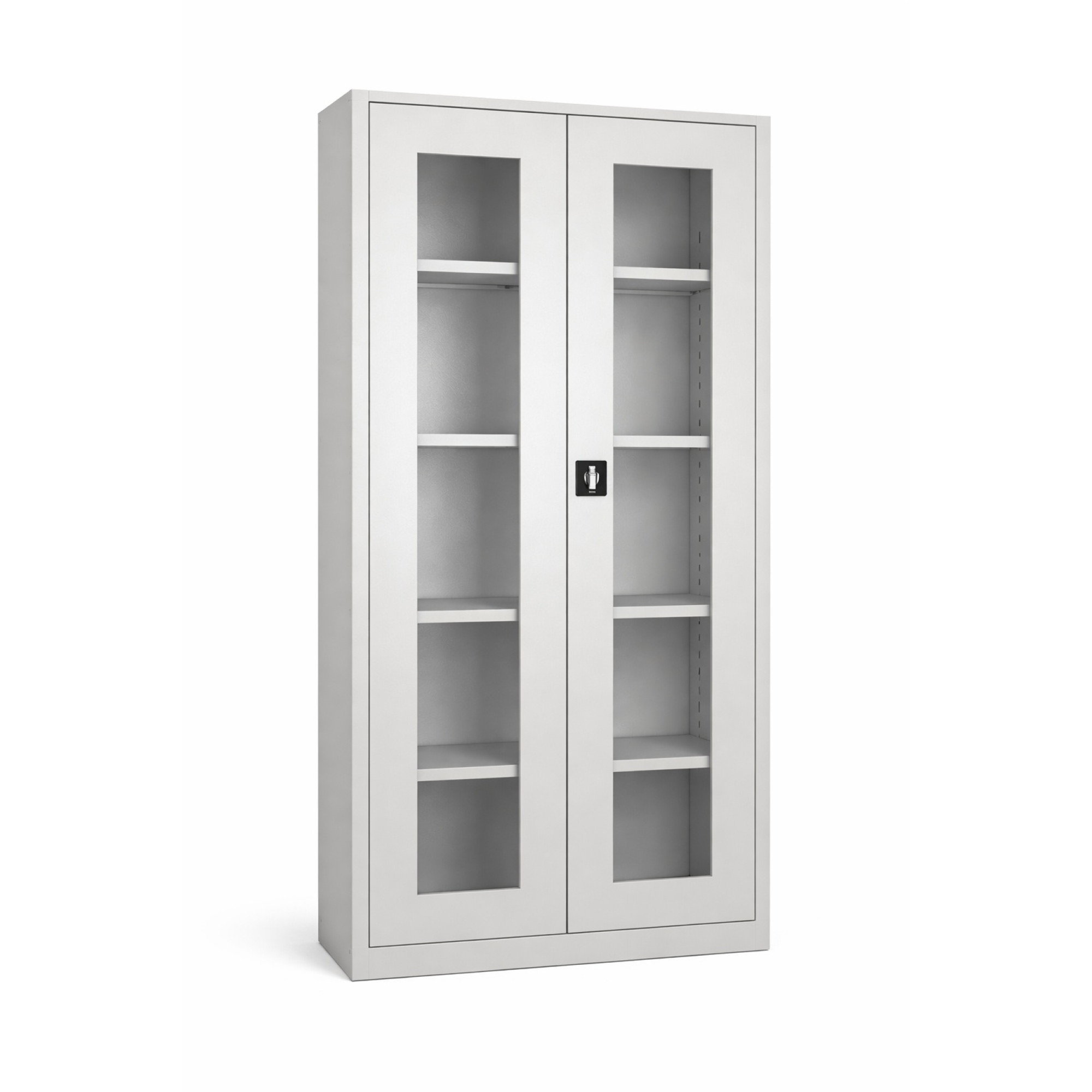 198 cm Camlı Dosya Dolabı (Şeffaf Kapaklı Çelik Arşiv Dolabı)