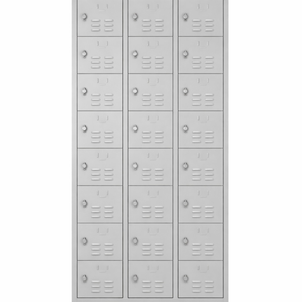 24 Gözlü Ayakkabı ve Emanet Dolabı (Kilitli Çelik Ayakkabı Dolabı)