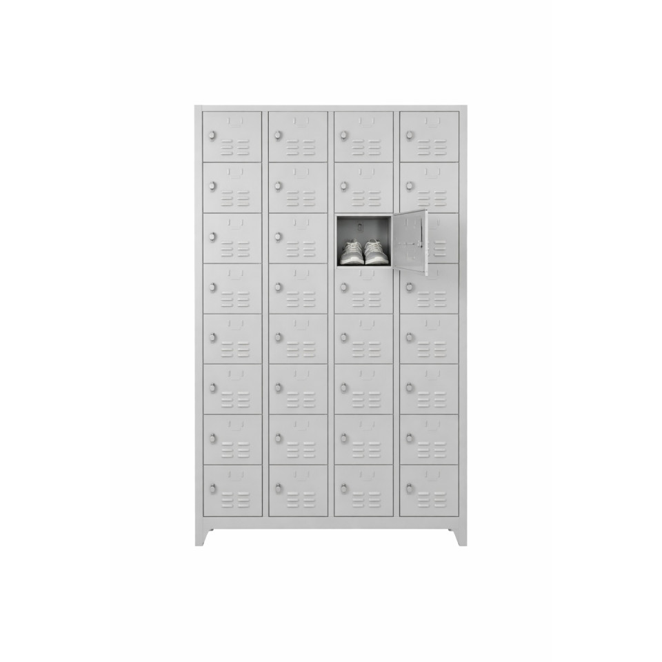 32 gozlu ayakkabi dolabi kilitli celik emanet dolabi