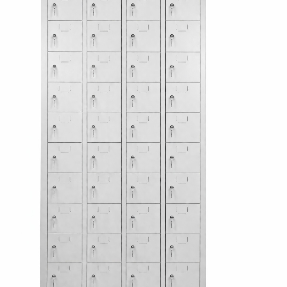 40 Gözlü Telefon ve Emanet Dolabı (Anahtarlı Kilitli Çelik Dolap)