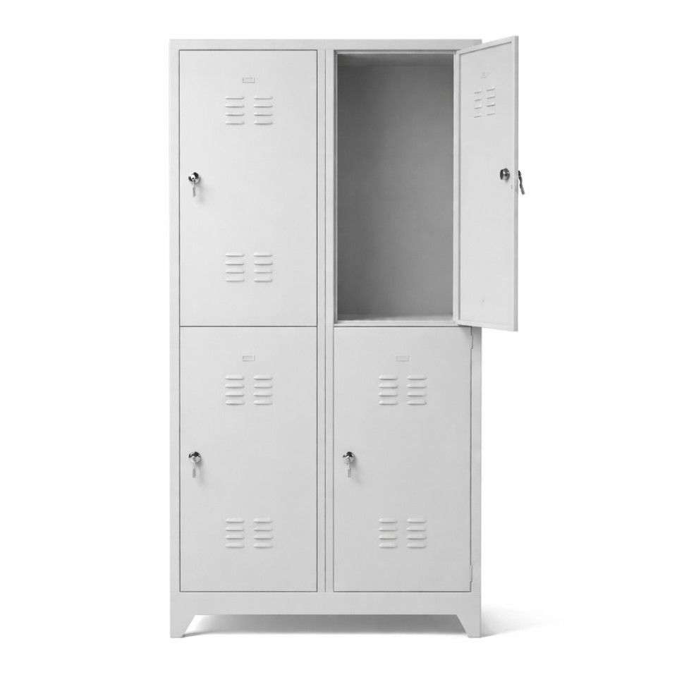 4lu soyunma dolabi metal kilitli dolap