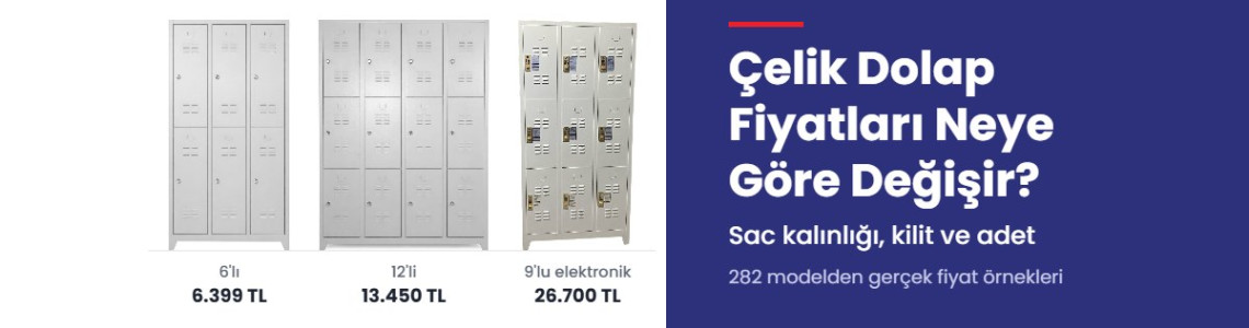 Çelik Dolap Fiyatları Neye Göre Değişir? Sac Kalınlığı, Kilit, Adet