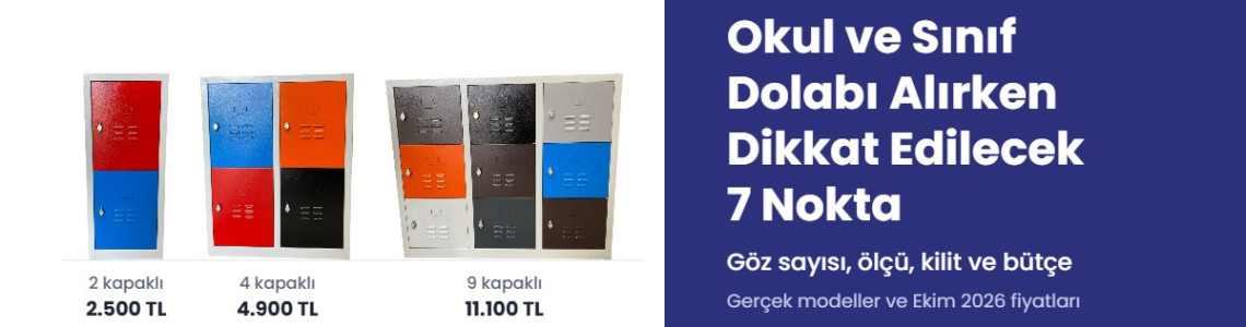 Okul ve Sınıf Dolabı Alırken Dikkat Edilecek 7 Nokta