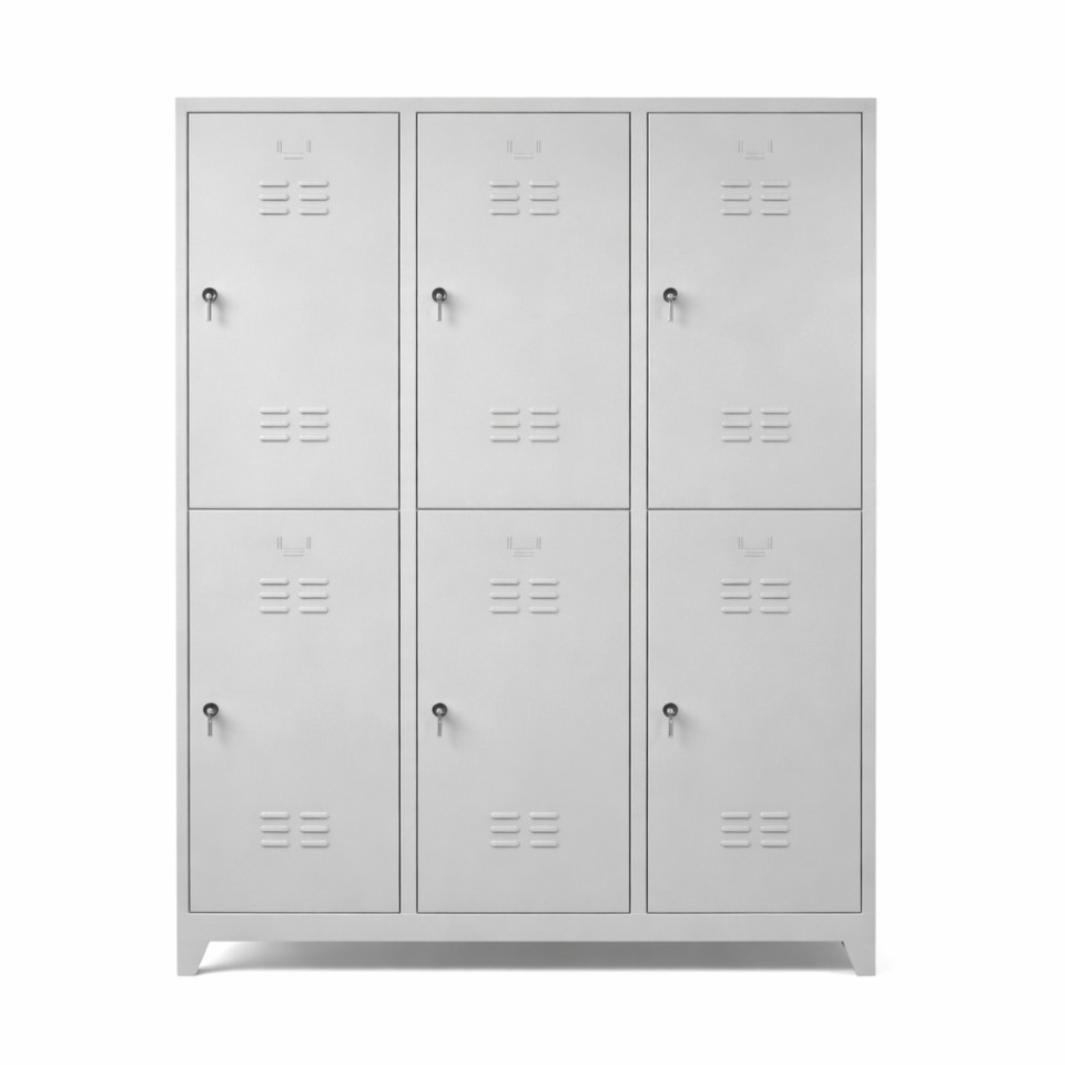 Standart Altılı Soyunma Dolabı – Geniş İç Hacim (117 cm)