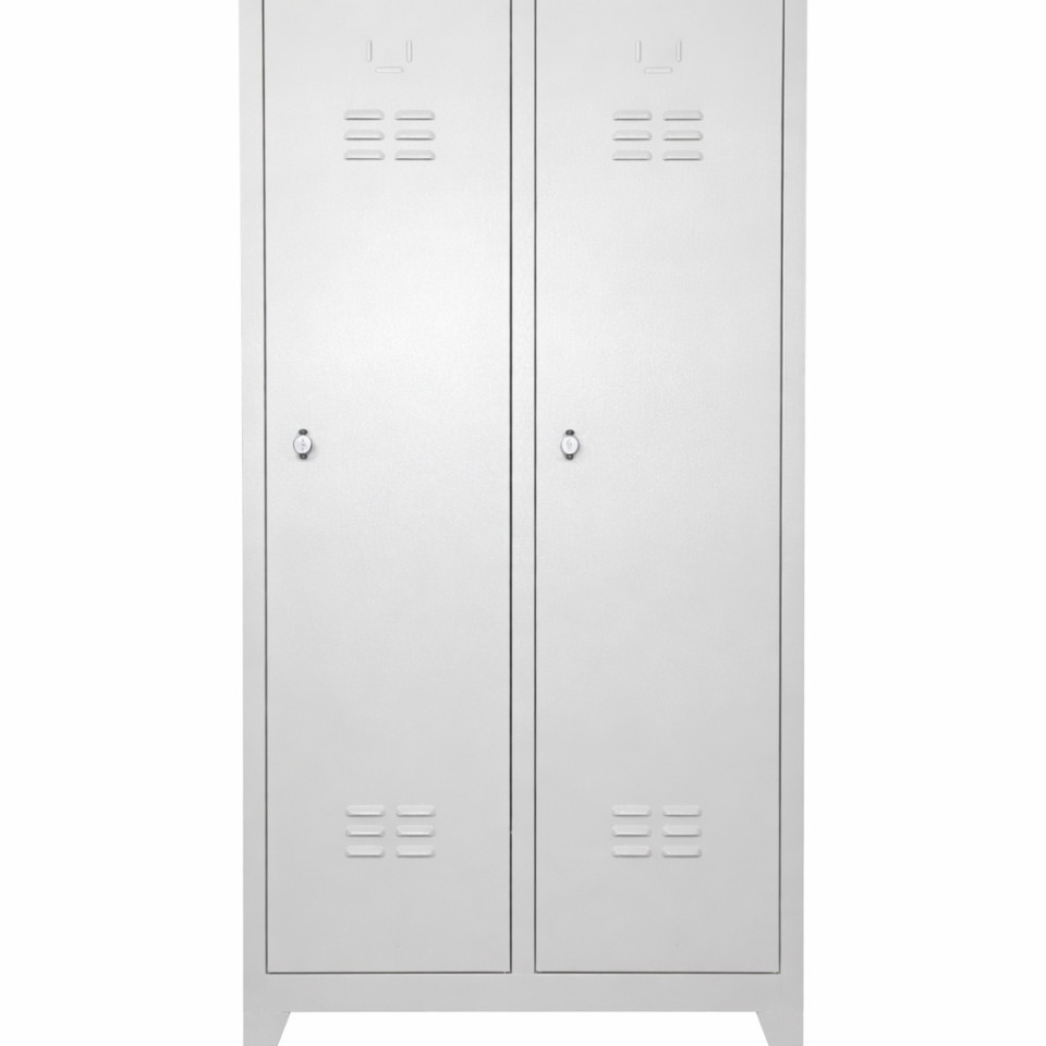 Standart İkili Soyunma Dolabı – Geniş Model (80x40x185 cm)