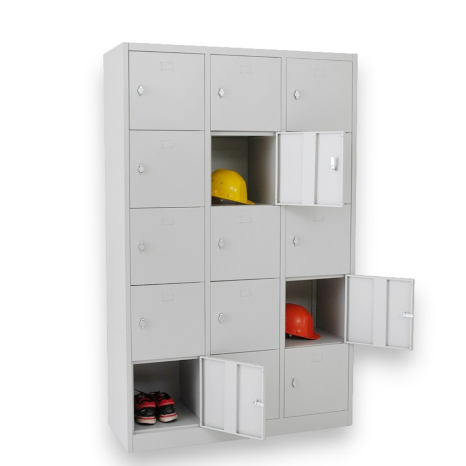 15 Gözlü Kilitli Baret Dolabı