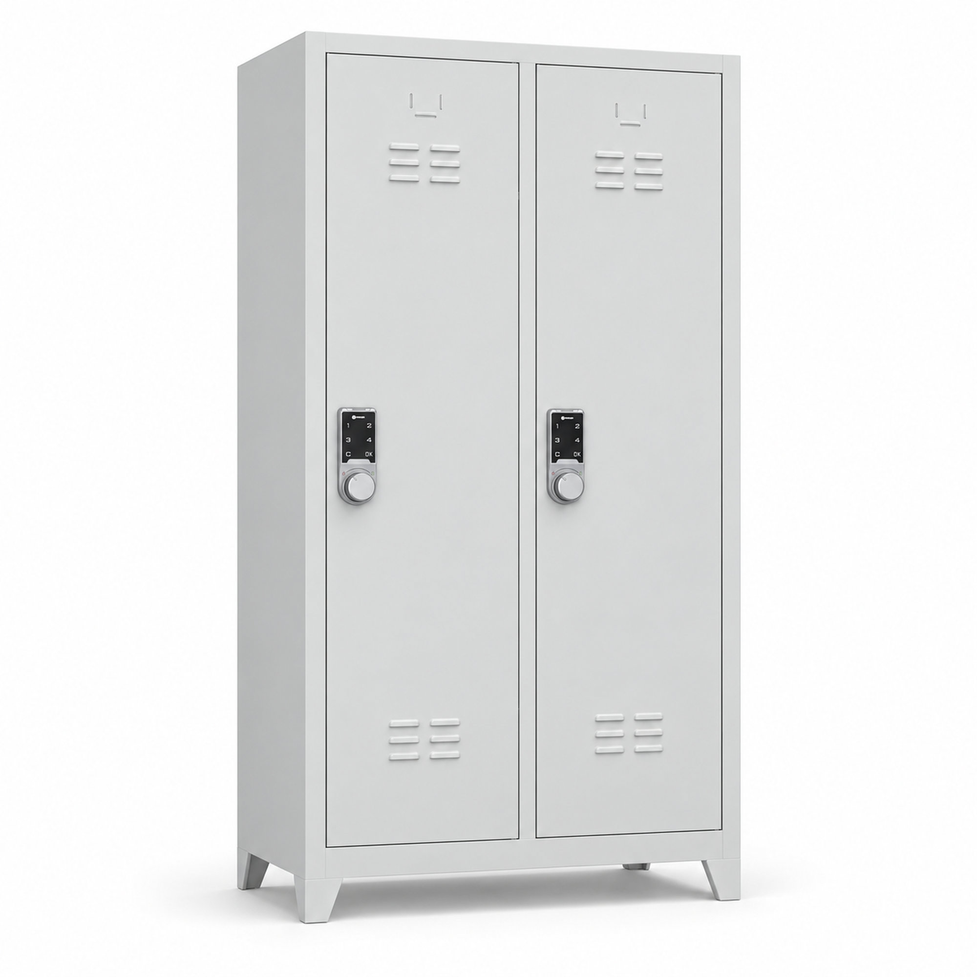2 Kapaklı Elektronik Şifreli Soyunma Dolabı 80x40x185 cm