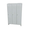 Üçlü Eğimli Kirli-Temiz Bölmeli Özel Personel Soyunma Dolabı