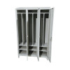 Üçlü Eğimli Kirli-Temiz Bölmeli Özel Personel Soyunma Dolabı