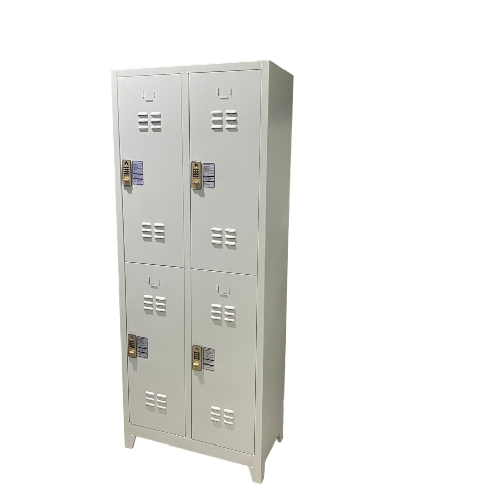 4 Kapaklı Elektronik Kilitli  Dörtlü Soyunma Dolabı