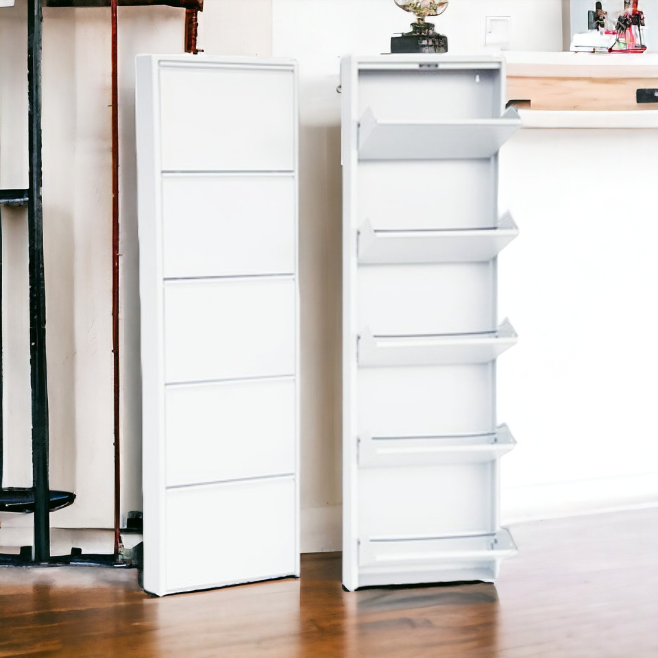 5 Raflı Metal Ayakkabılık