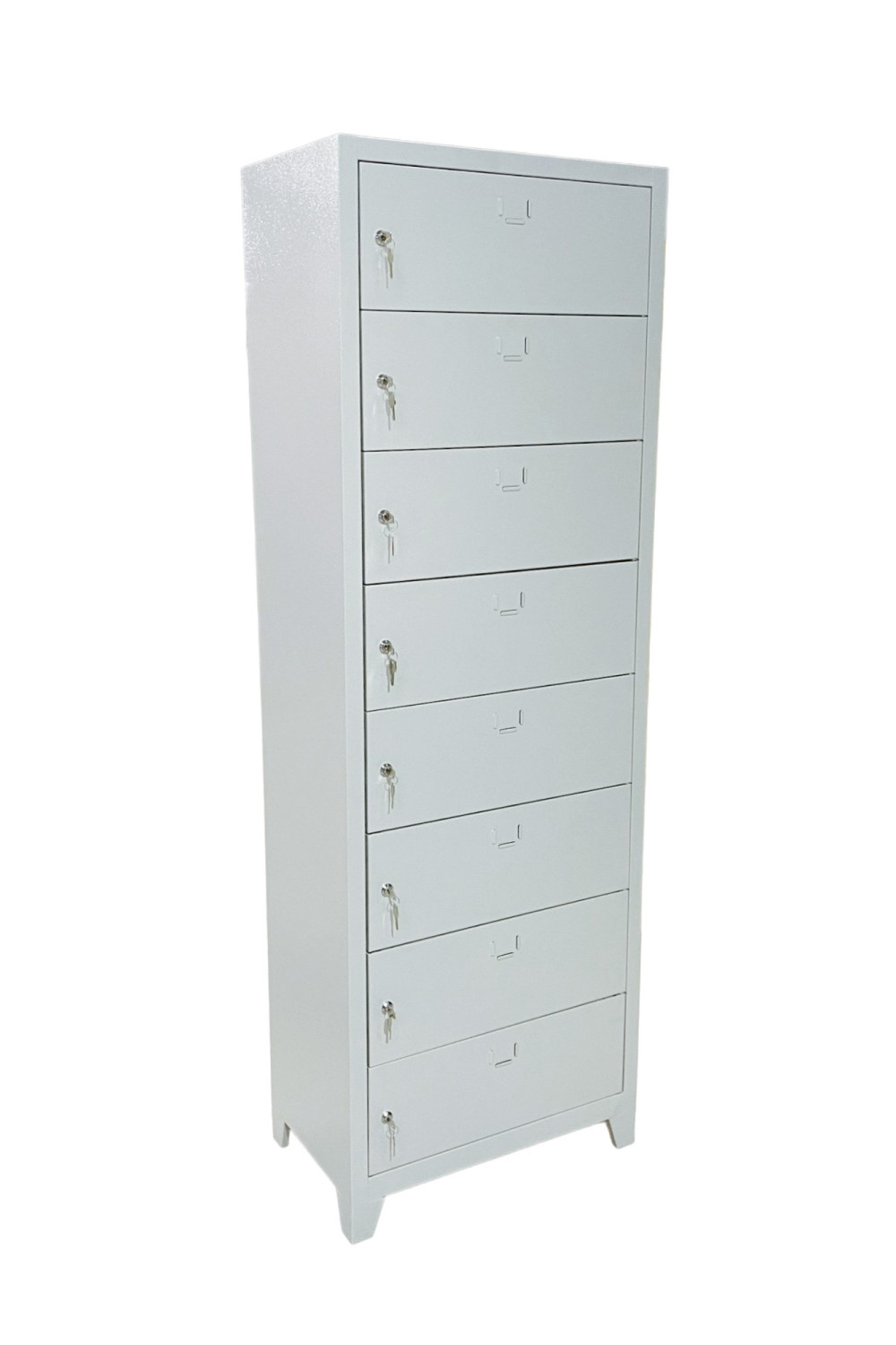 8 Gözlü Kilitli Çelik Emanet-Laptop Dolabı