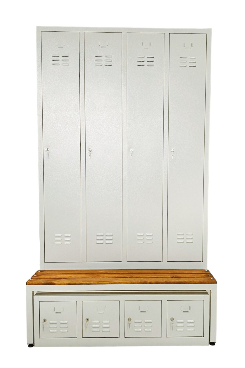 Özel Ayakkabılıklı Banklı 4 Kapaklı Dolap