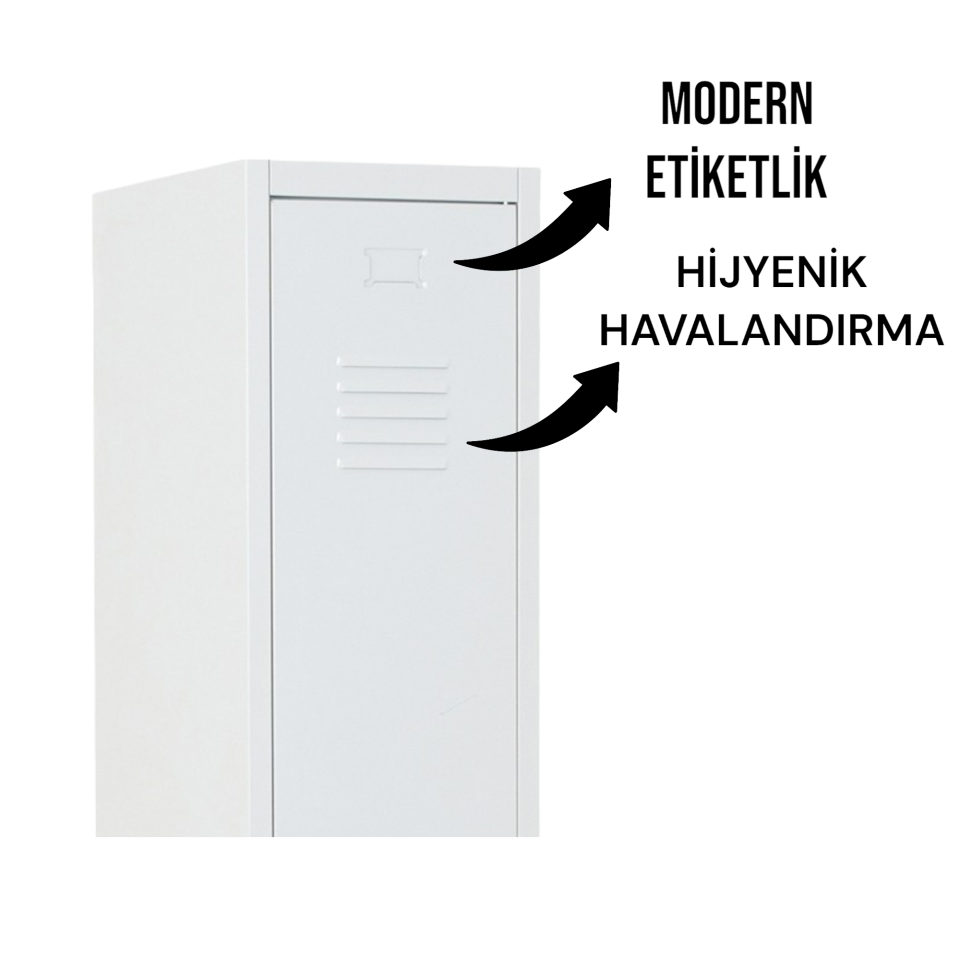 Eko İki Kapaklı Çalışan Soyunma Dolabı
