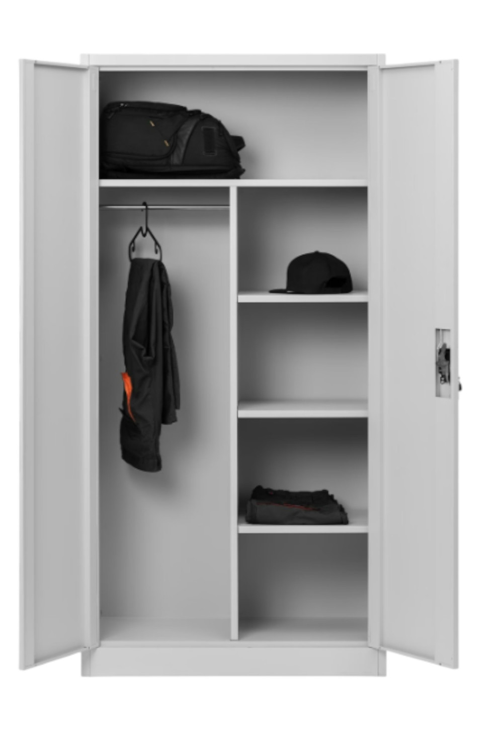 Çift Kapılı Geniş Soyunma ve Malzeme Dolabı