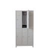 Ayakkabı Bölmeli 6 Kapaklı Personel Soyunma Dolabı