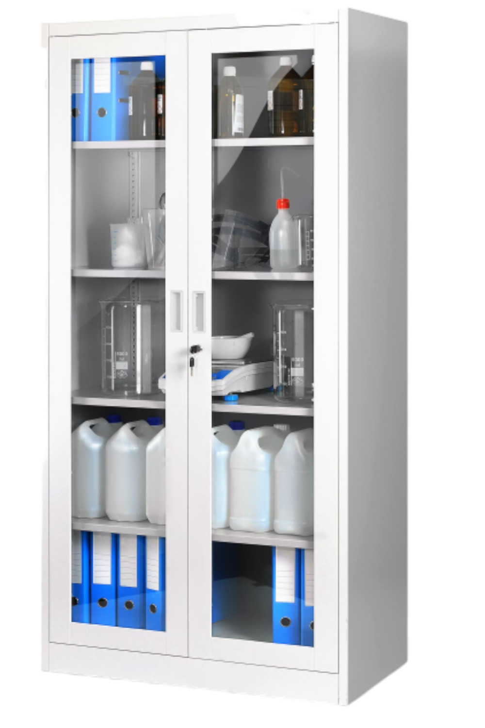 Metal Camlı Tıbbi Malzeme Dolabı