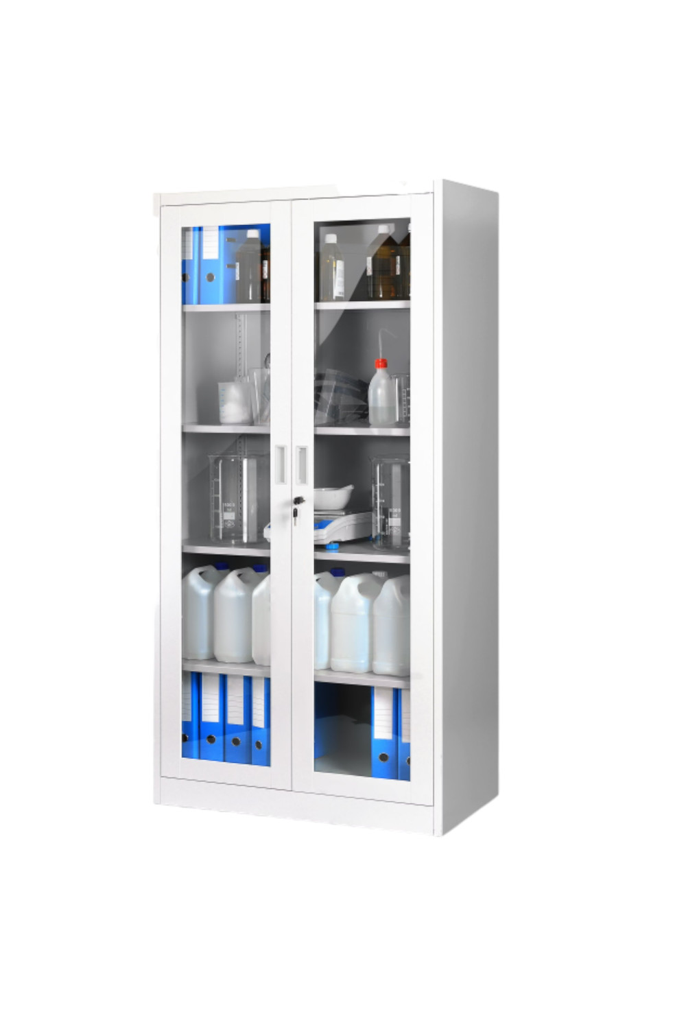 Metal Camlı Tıbbi Malzeme Dolabı