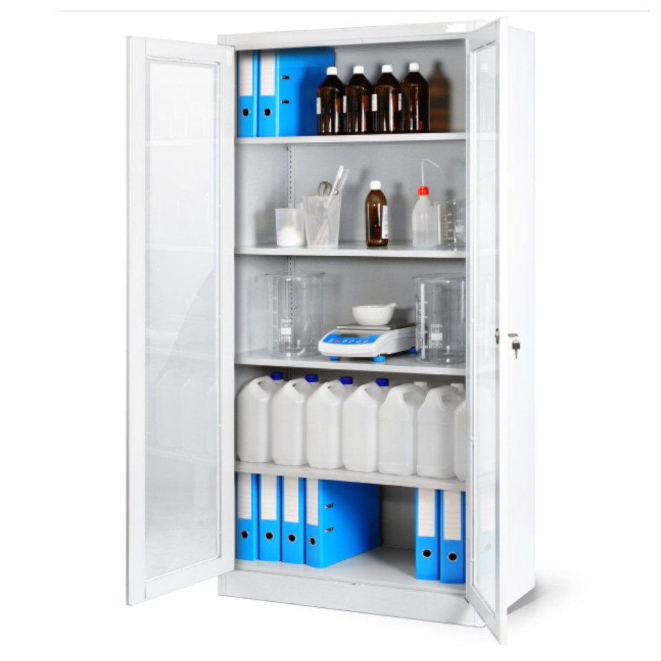 Metal Camlı Tıbbi Malzeme Dolabı