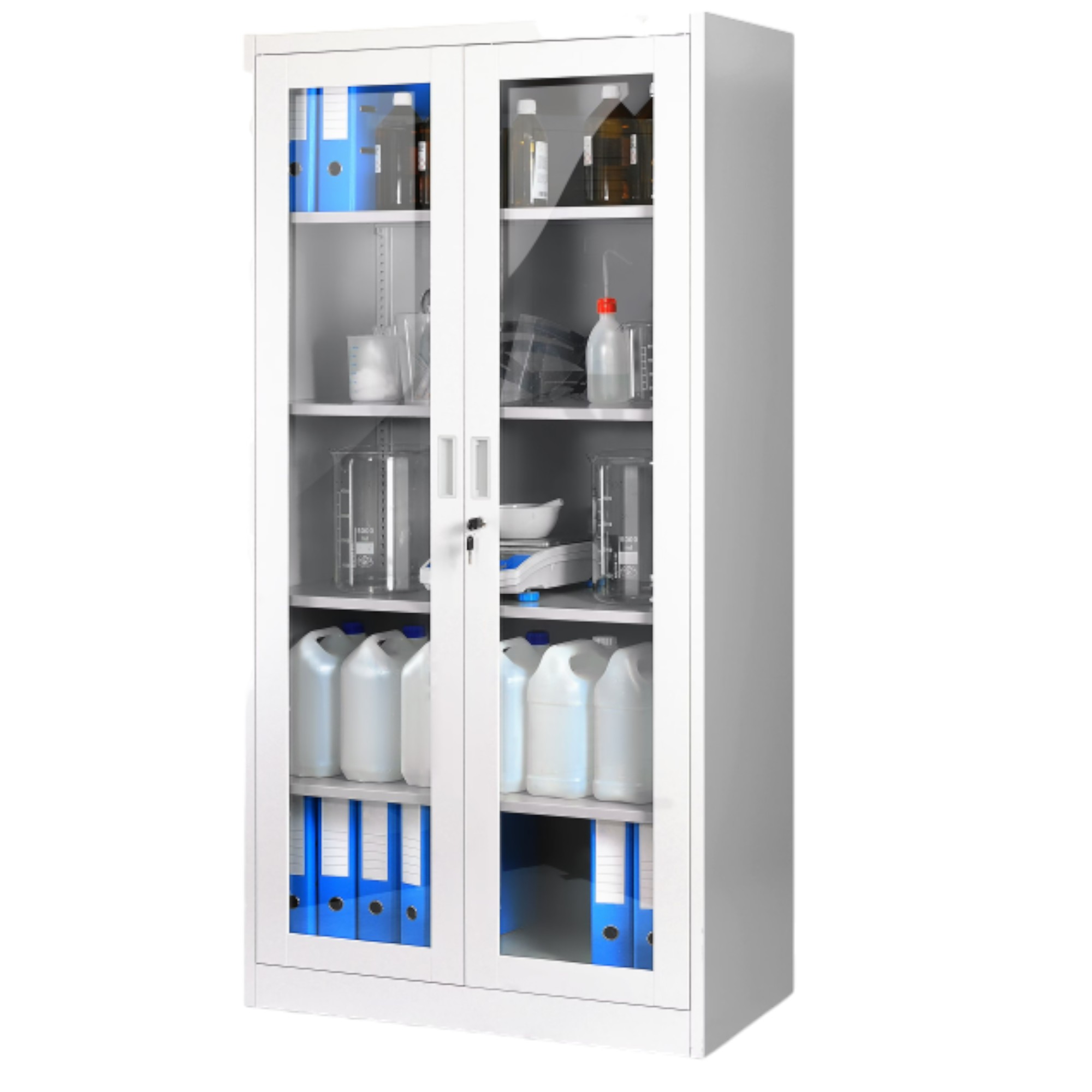 Metal Camlı Tıbbi Malzeme Dolabı