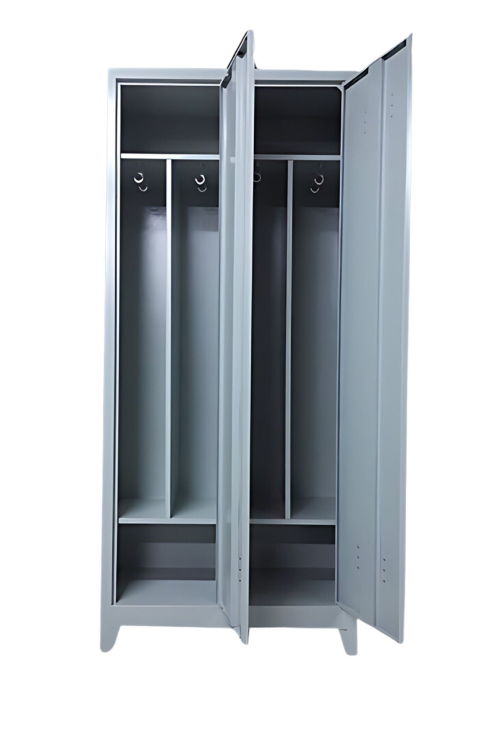 Özel Bölmeli Çatılı 2 Kapaklı Soyunma Dolabı