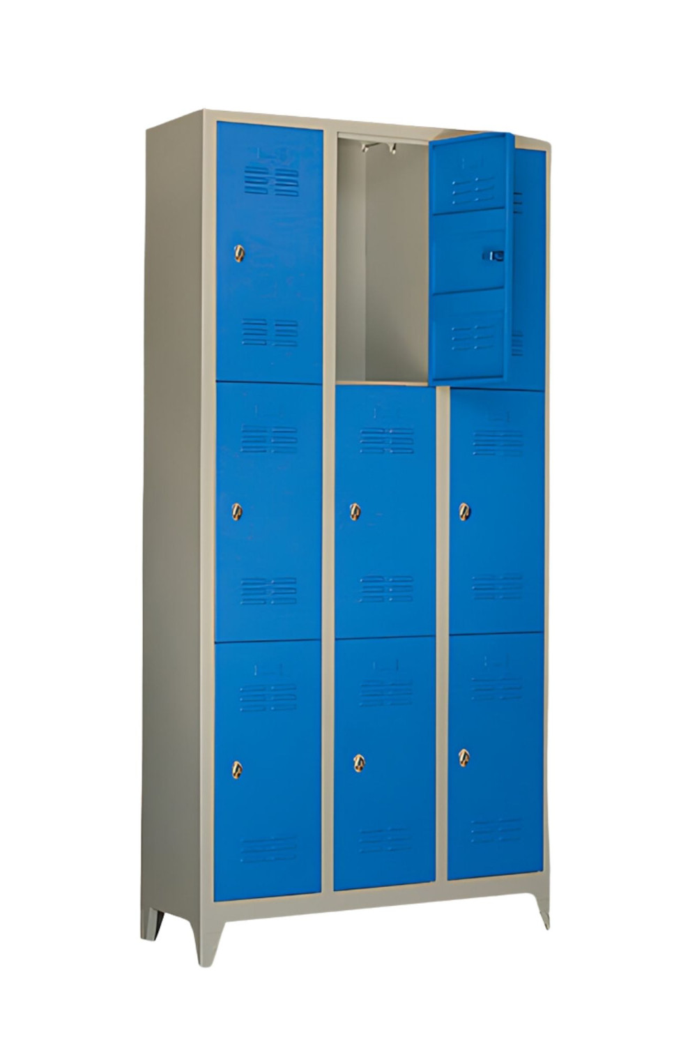 Özel Renk Metal Soyunma Dolabı 9 Kapılı