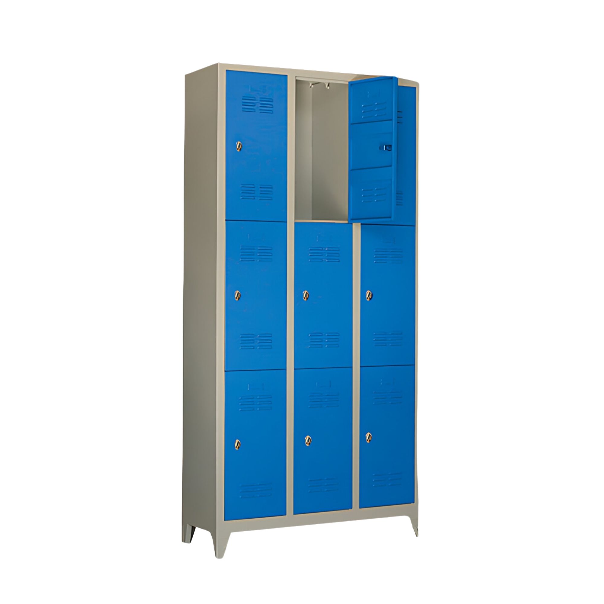 Özel Renk Metal Soyunma Dolabı 9 Kapılı