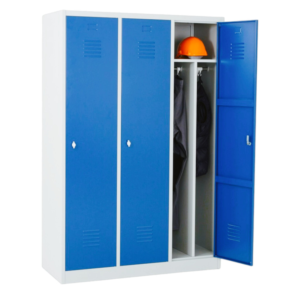 Personel Soyunma Dolabı Bölmeli 3 lü