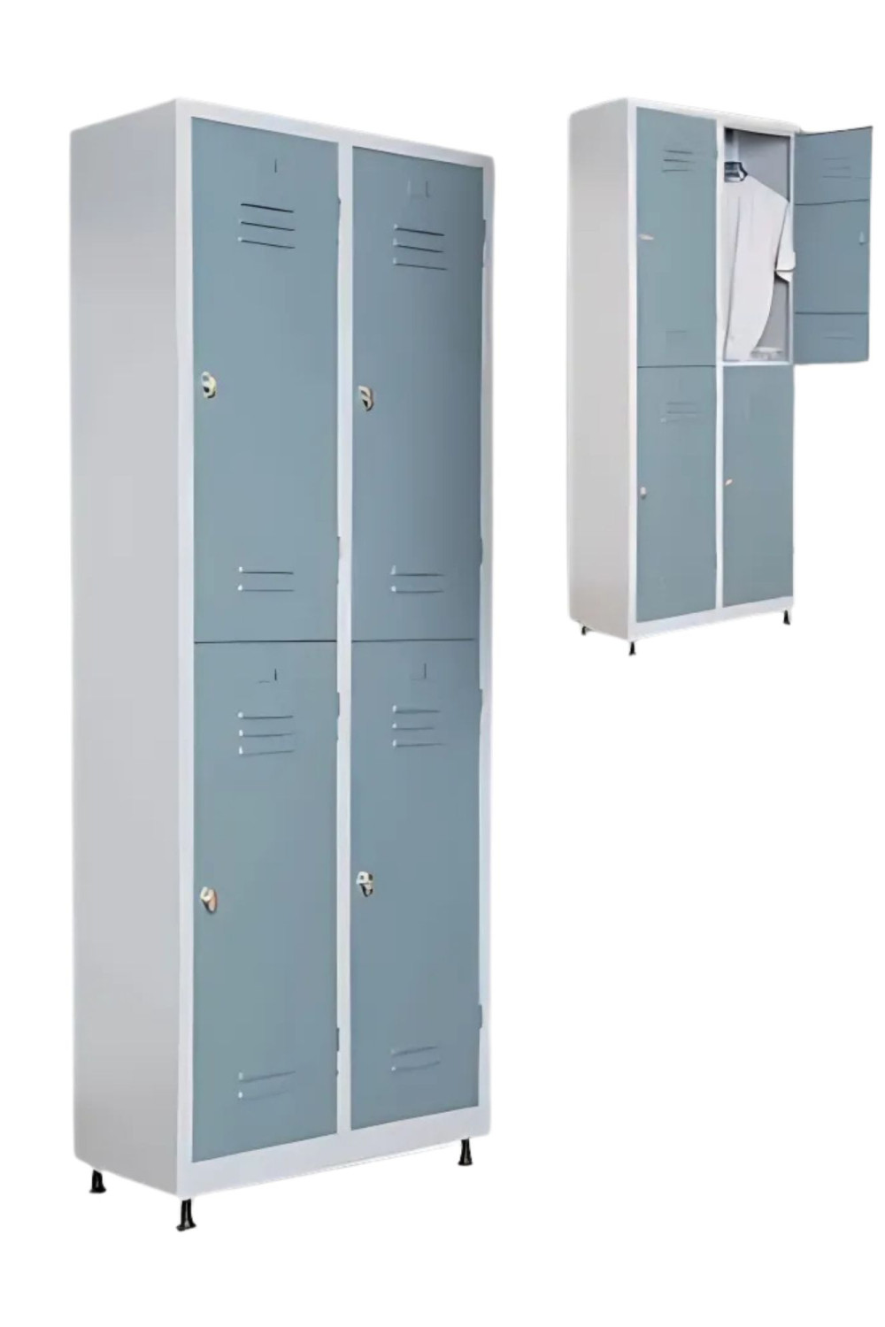 Plastik Ayaklı İşçi Soyunma Dolabı