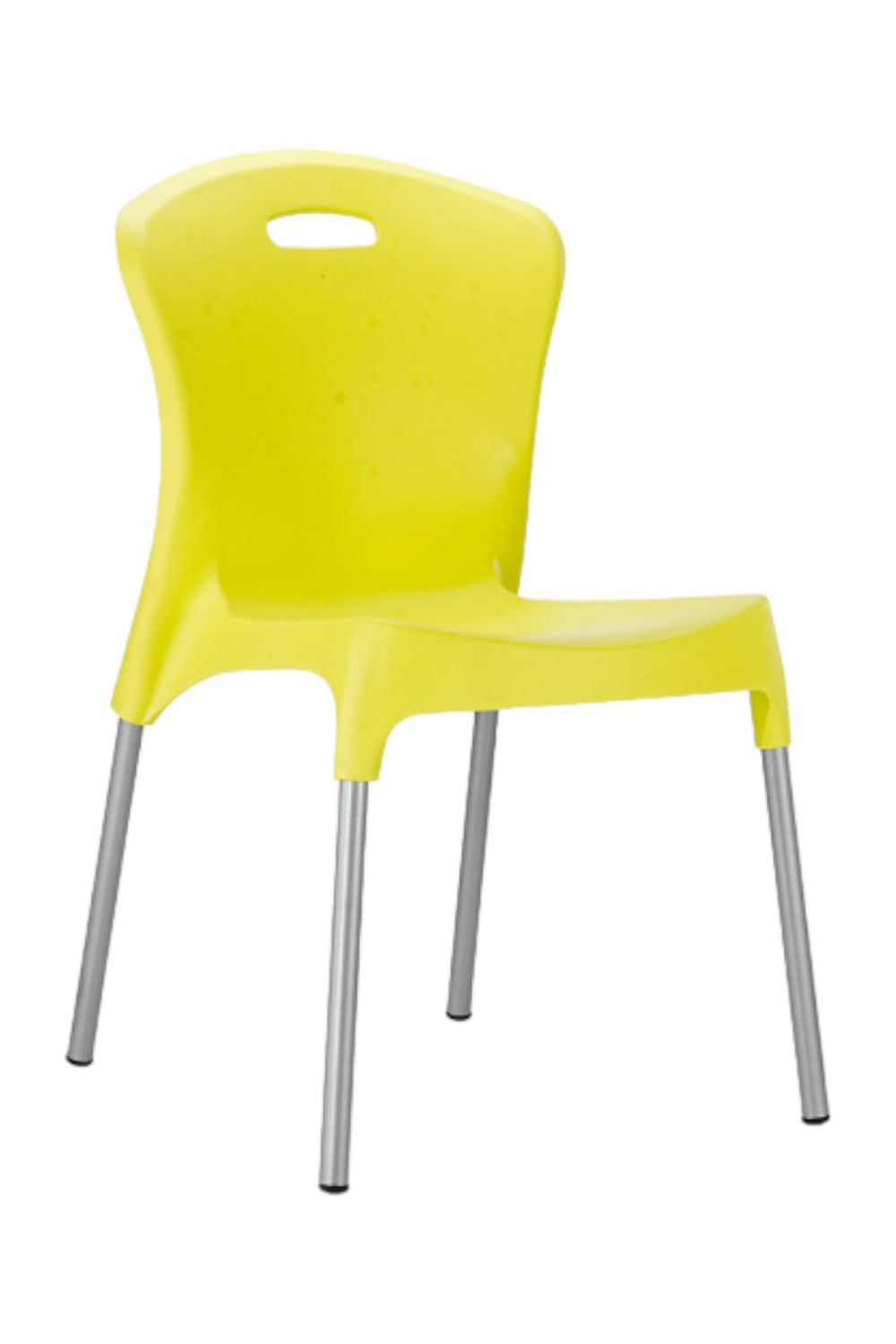 Plastik İşyeri Yemekhane Sandalyesi Sarı Renk