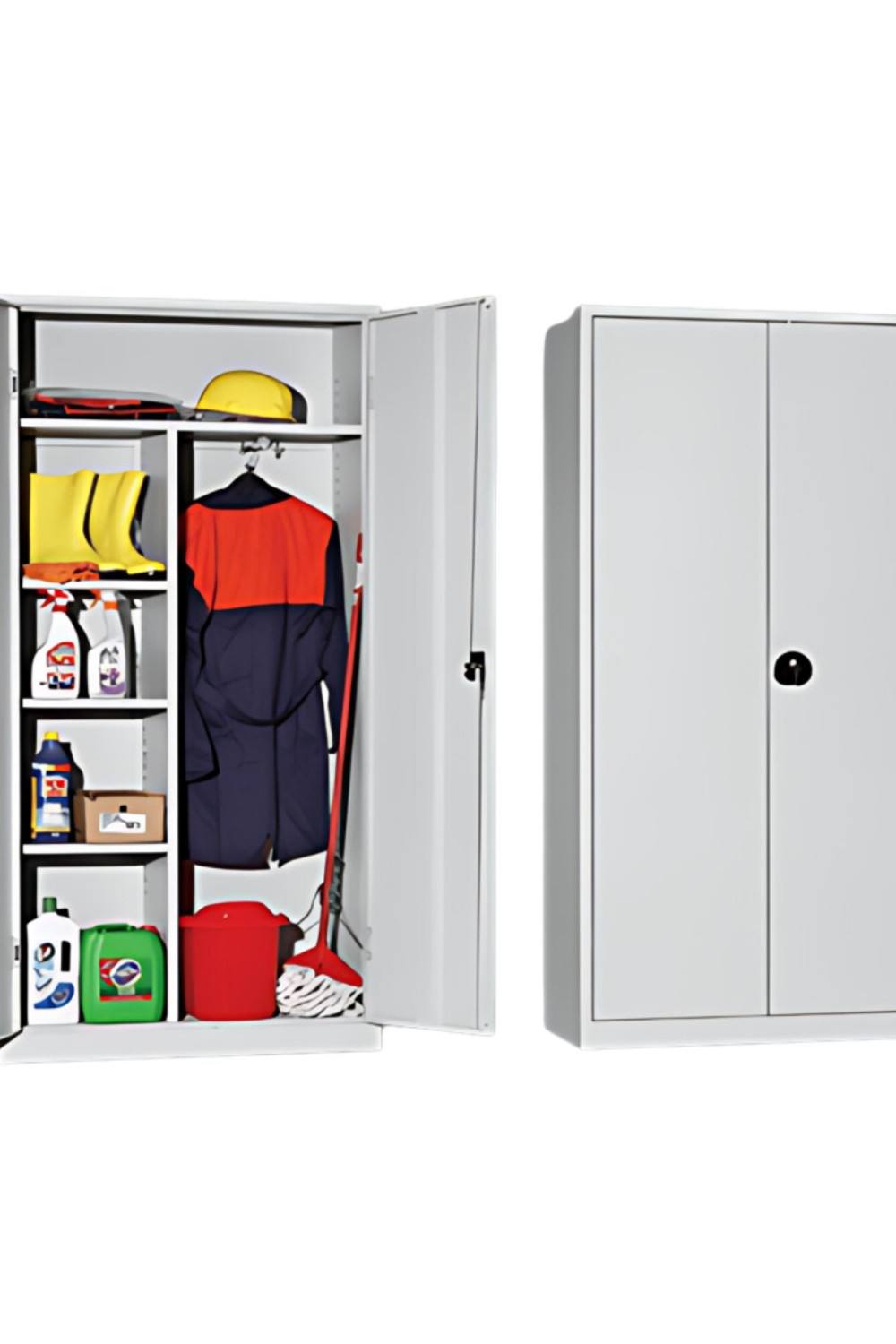 Raflı Temizlik Malzemeleri Dolabı