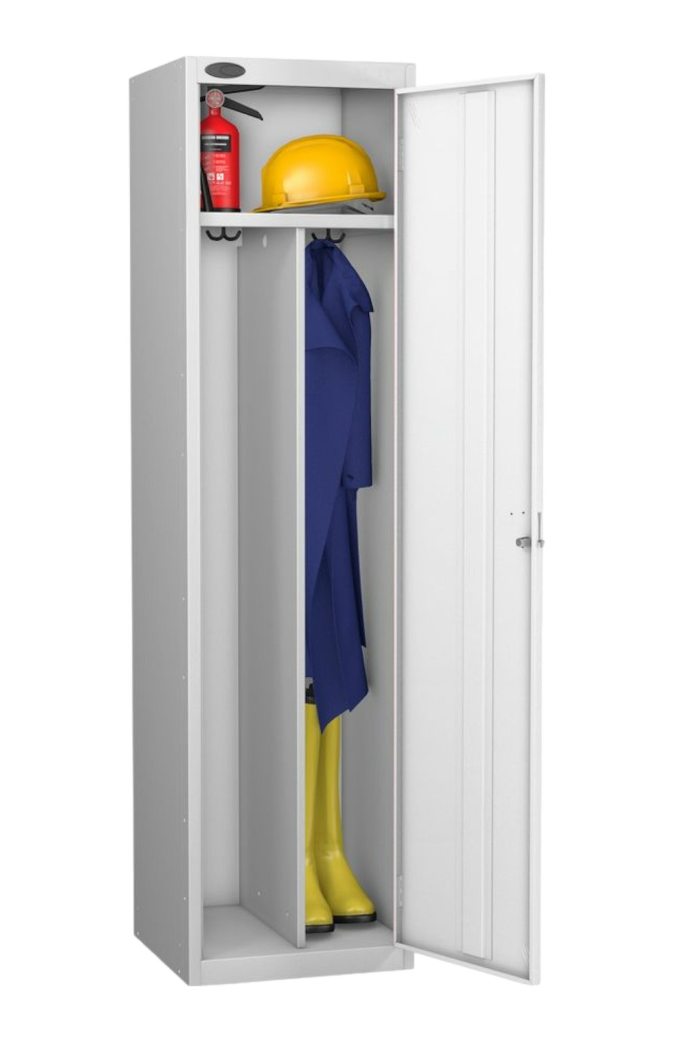 Tek Kapaklı Kirli Temiz Bölmeli Metal Soyunma Dolabı