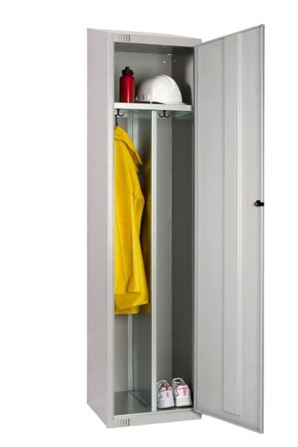 Tek Kapaklı Üzeri Eğimli Kirli Temiz Bölmeli Soyunma Dolabı