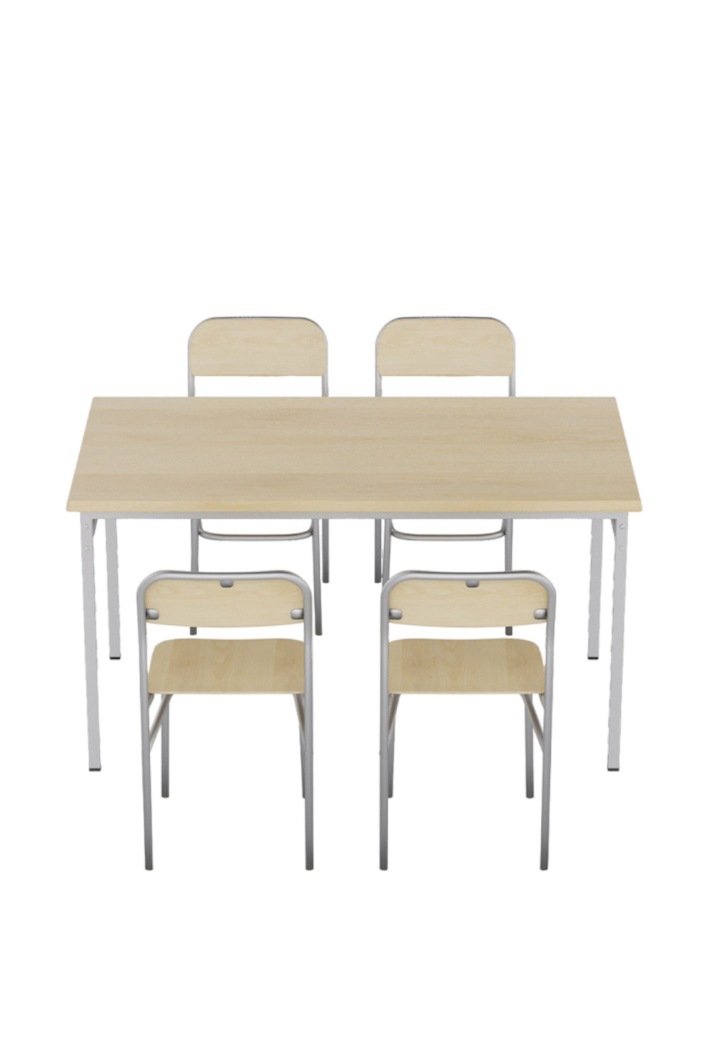 Yemekhane Werzalit Masa Sandalye Takımı (Akçaağaç Renk)