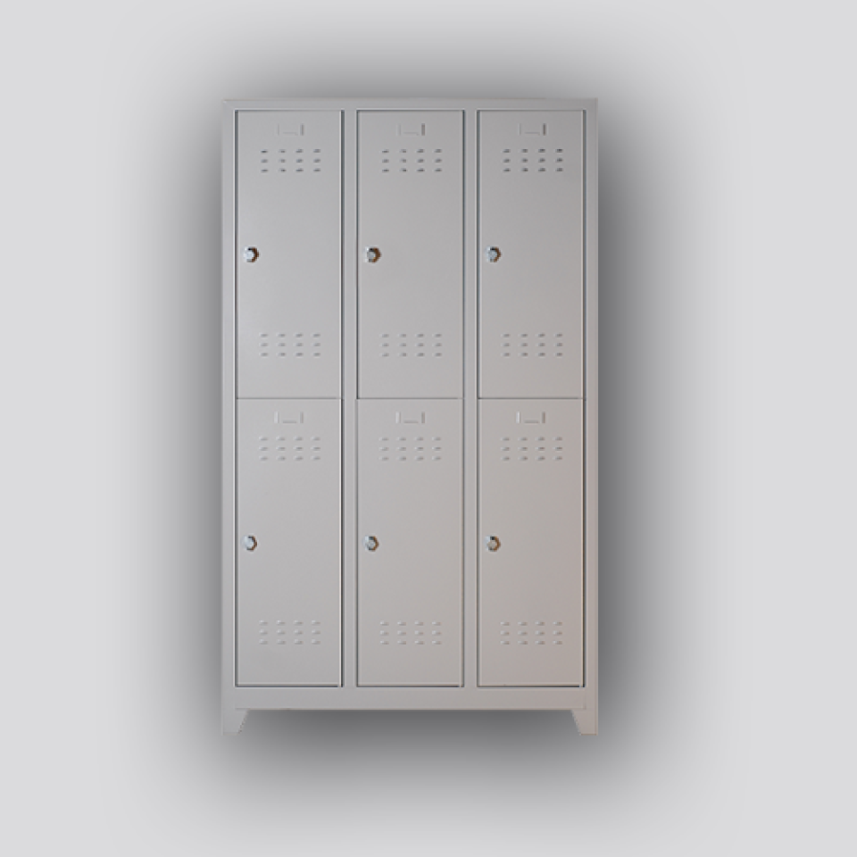 Altılı Ayakkabı Raflı Soyunma Dolabı