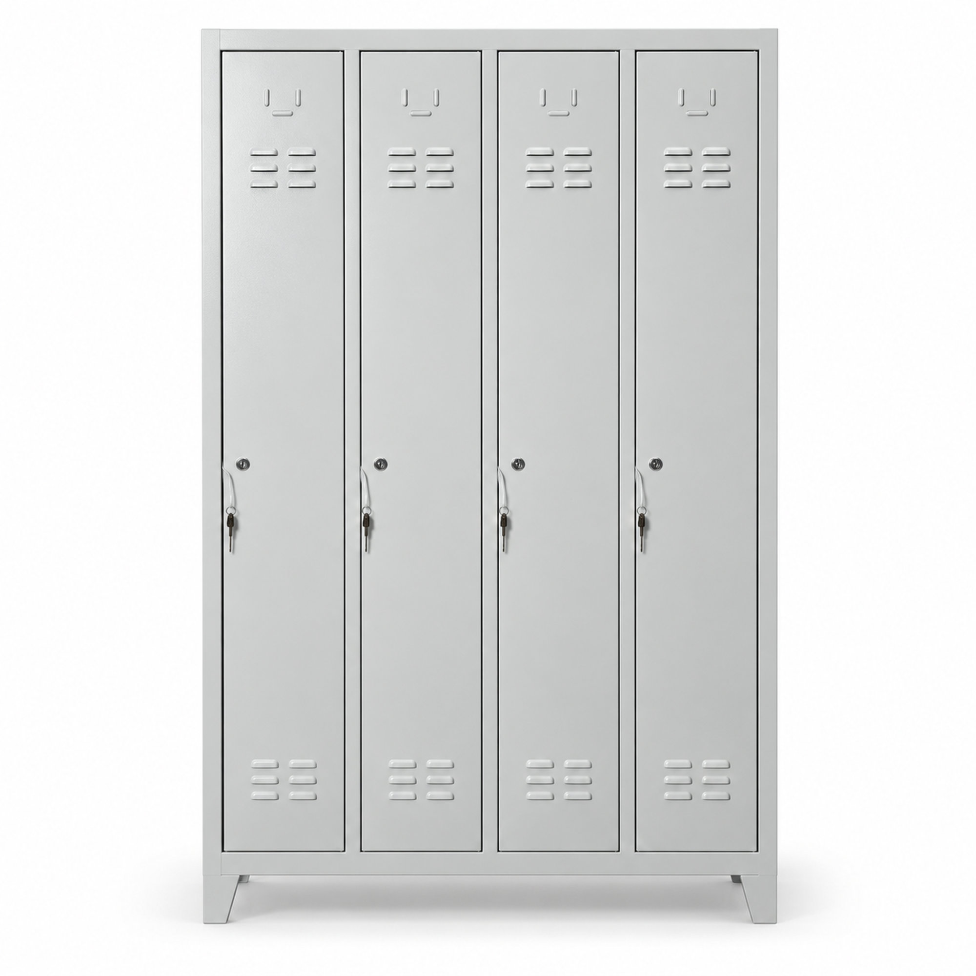 Boy Kapaklı 4 Kişilik Metal Askılıklı Soyunma Dolabı