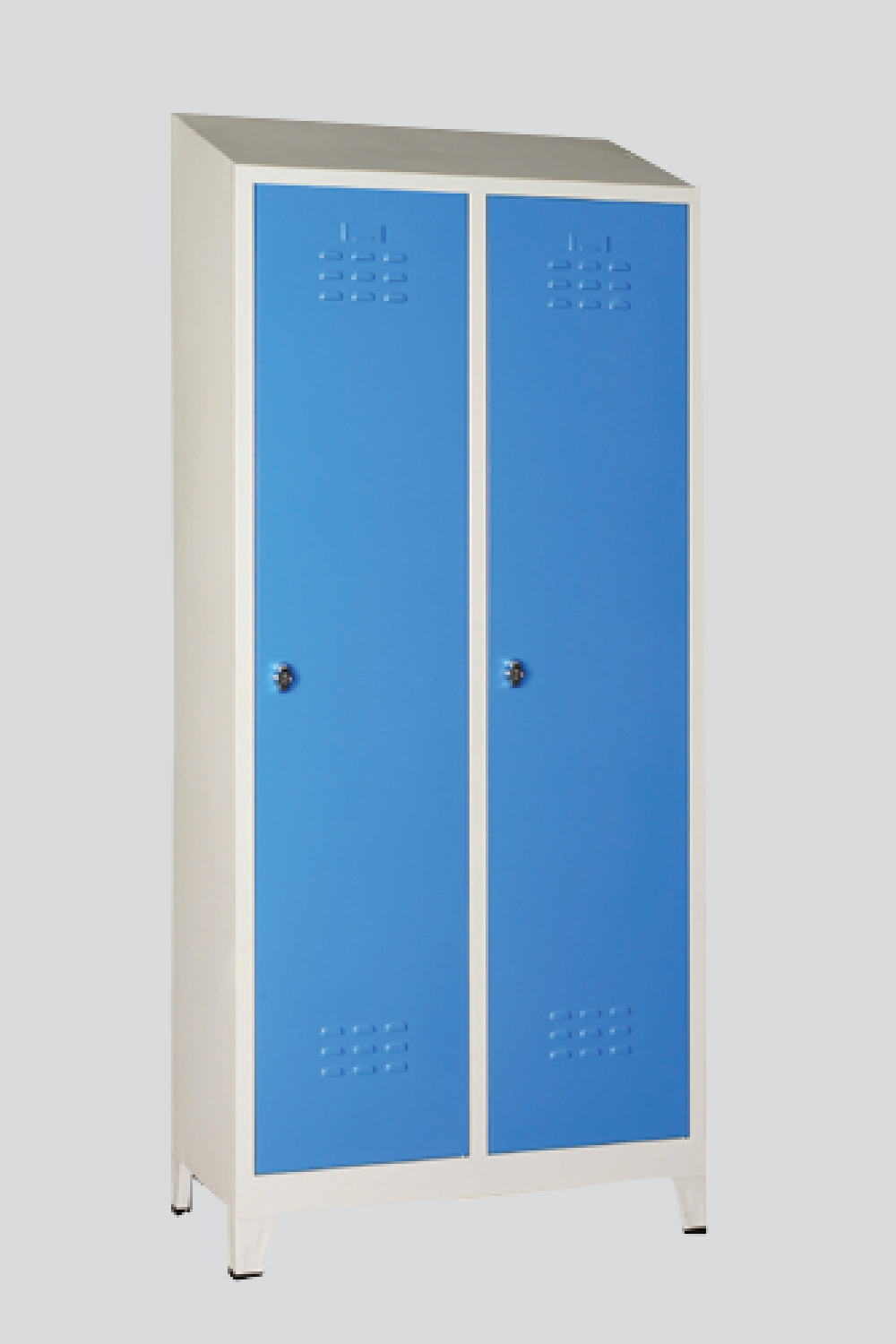 Kilitli İkili Çatılı Soyunma Dolabı