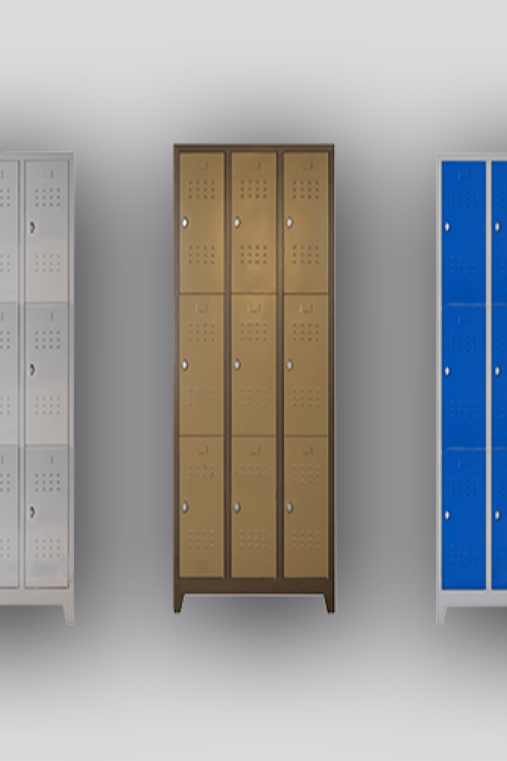 Renkli Dokuzlu Soyunma Dolabı