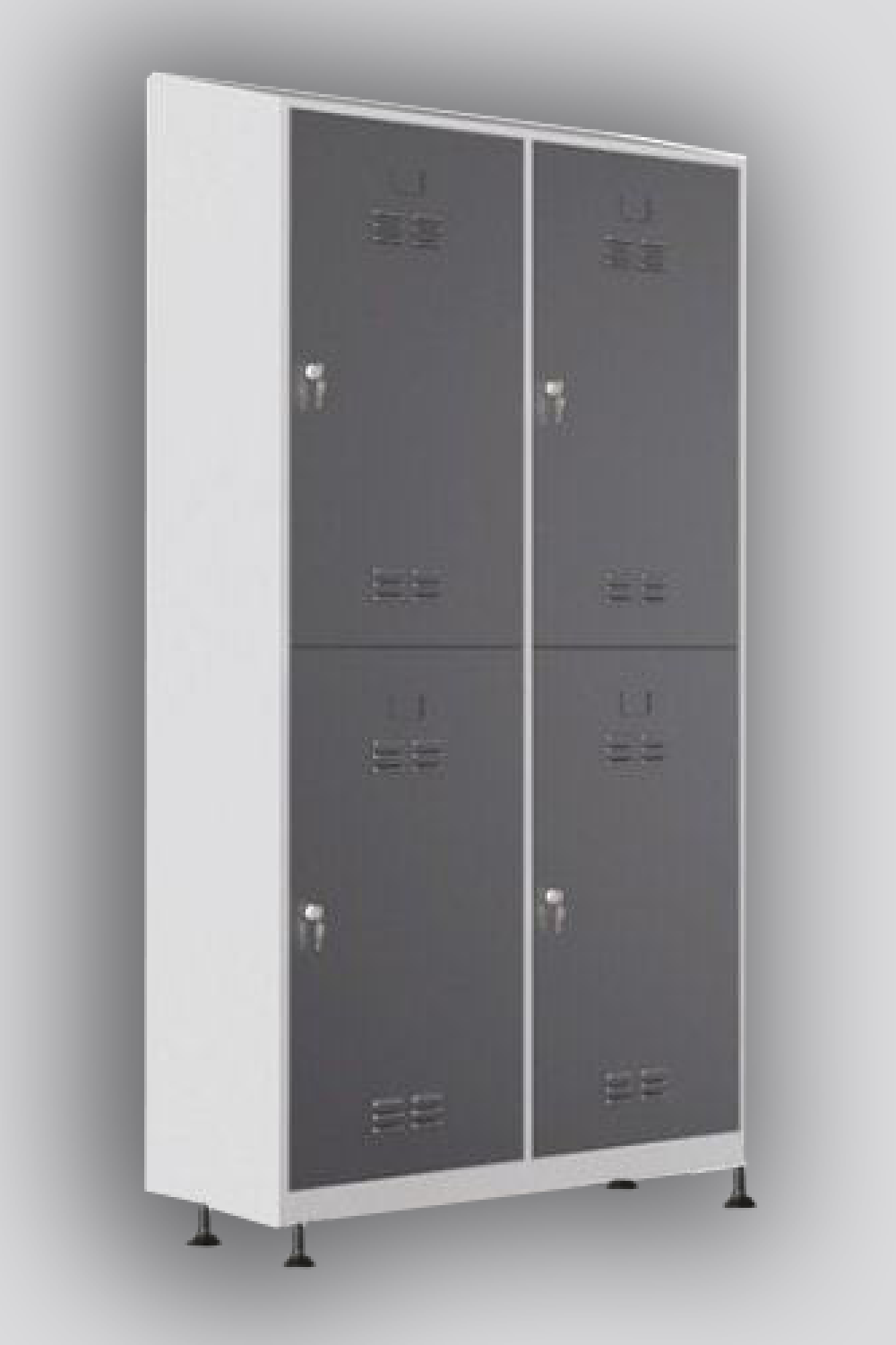 Dörtlü Çatılı Soyunma Dolabı