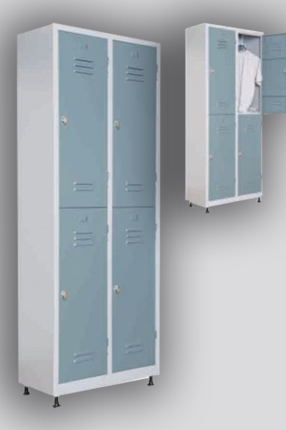 Pingo Ayaklı Dörtlü Personel Soyunma Dolabı