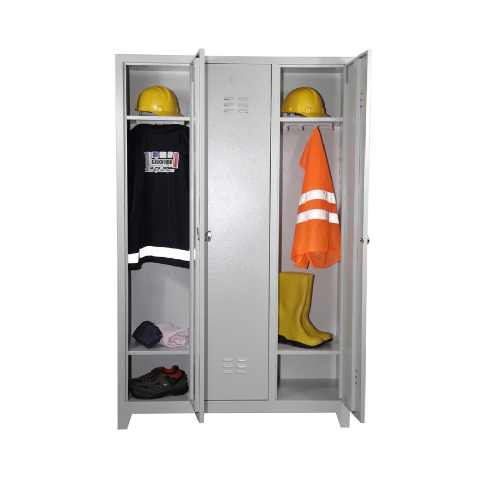 Standart Üçlü Soyunma Dolabı
