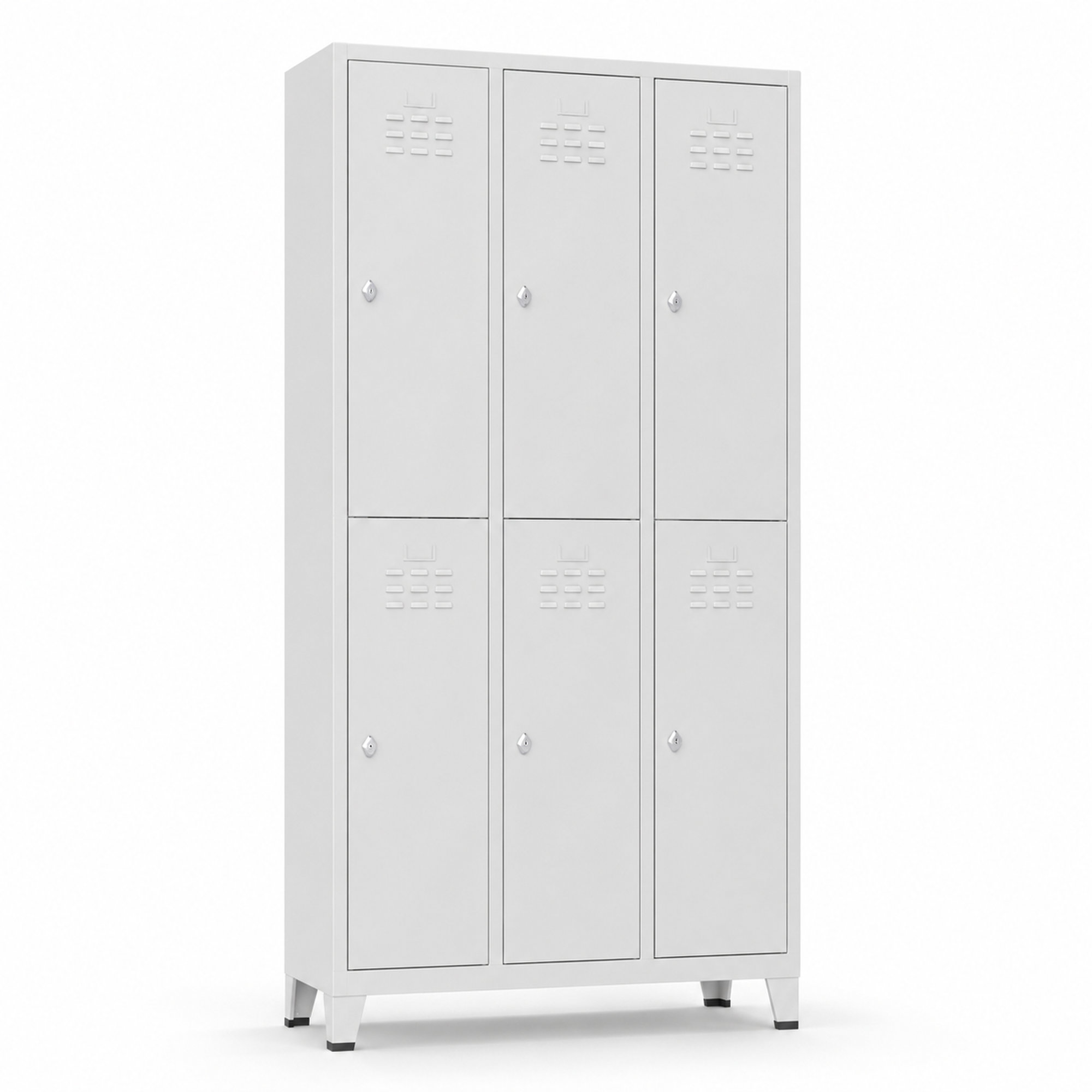 Havalandırmalı 6 Kapaklı İşçi Eşya Dolabı