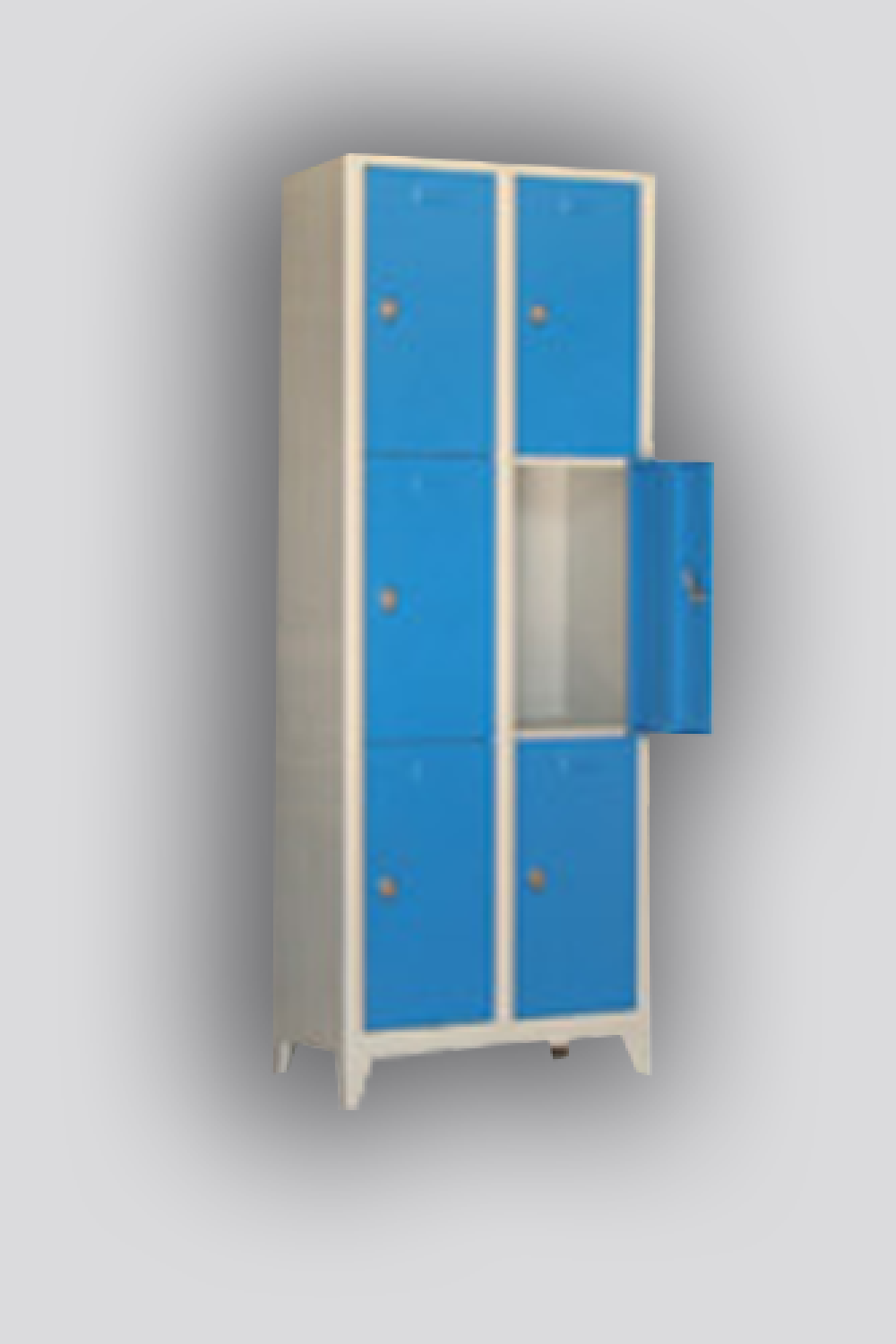 Mavi Altılı Renkli Soyunma Dolabı