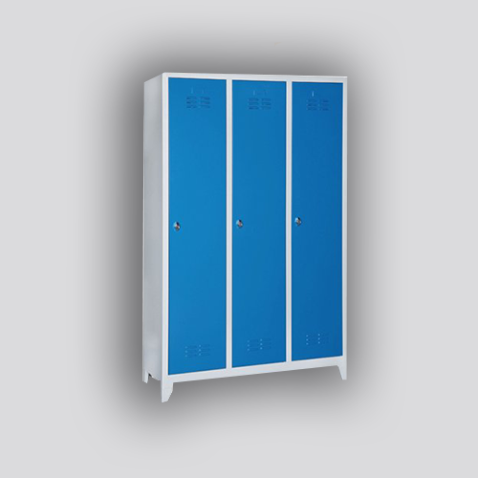 Üçlü Renkli Soyunma Dolabı