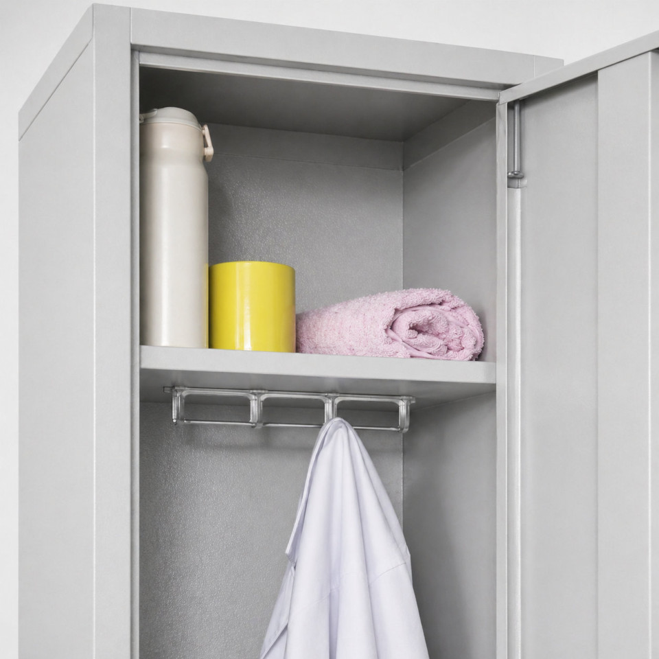 Standart ikili soyunma dolabı 80x40x185 cm metal personel dolabı