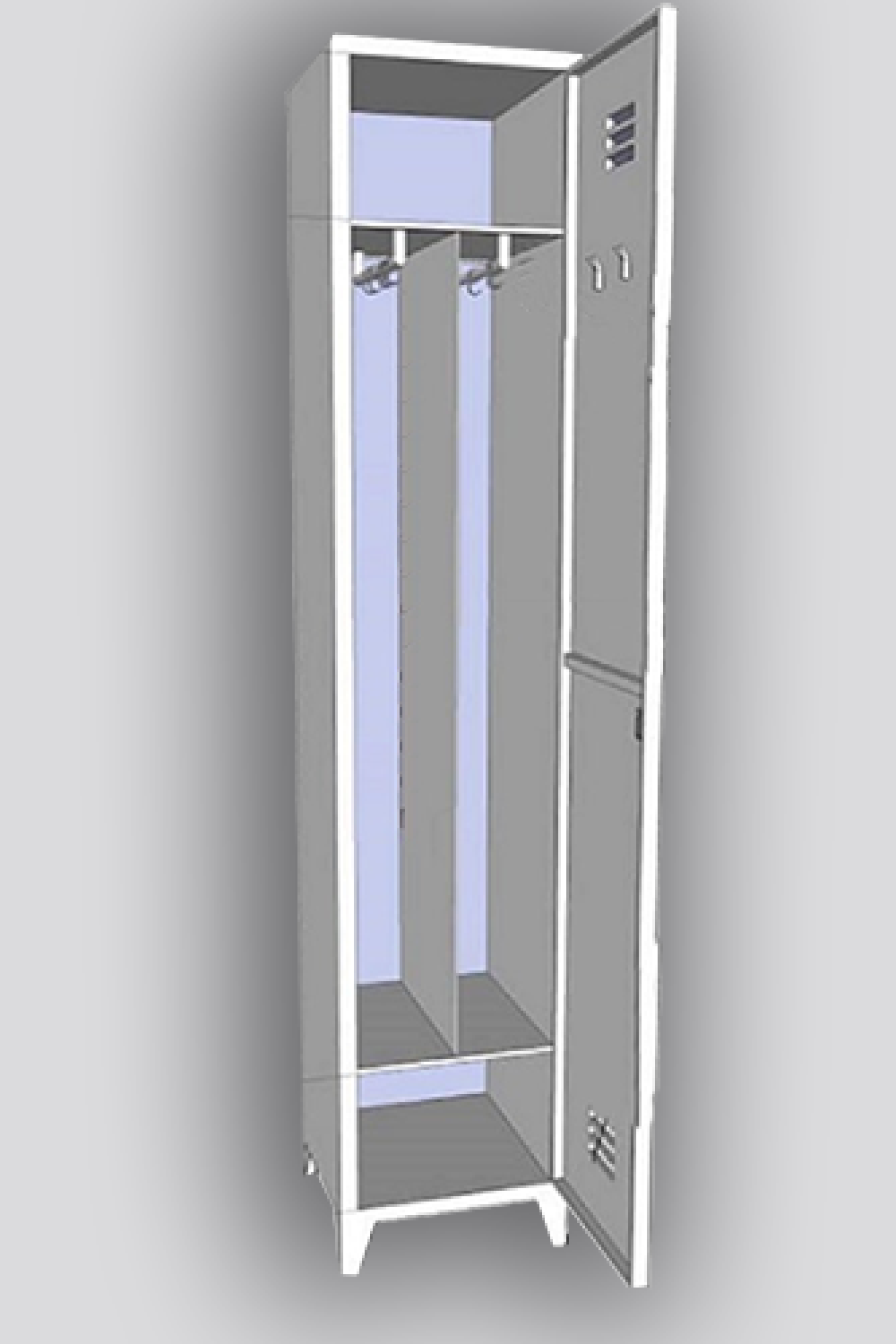 Tekli İş Güvenliği Soyunma Dolabı
