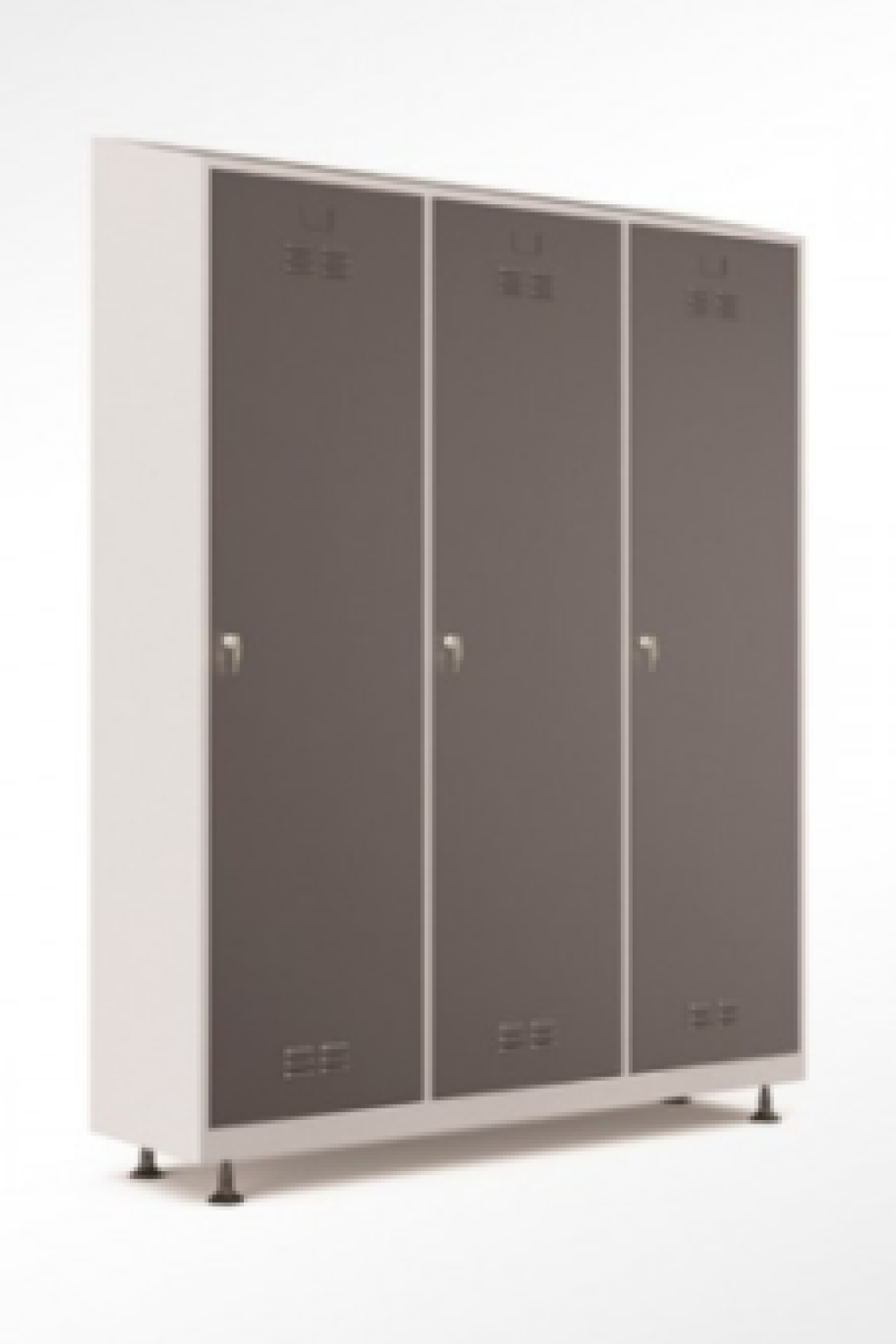 Çatılı Üçlü Soyunma Dolabı